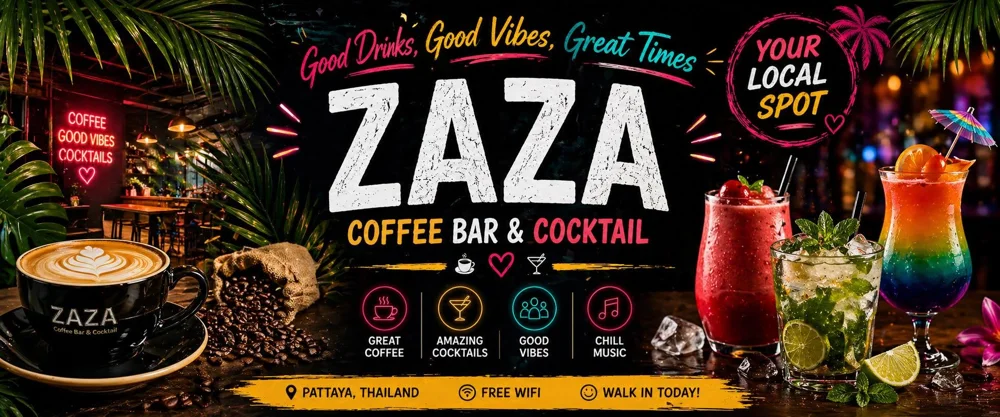 Zaza Coffee Bar and Cocktail promotional cover